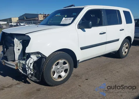 2012 Honda Pilot Lx из США, поврежденный, VIN 5FNYF4H29CB037729